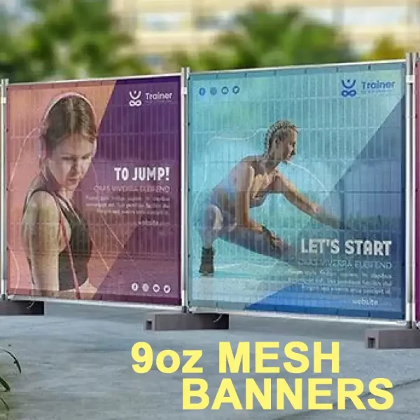 9oz mesh banners